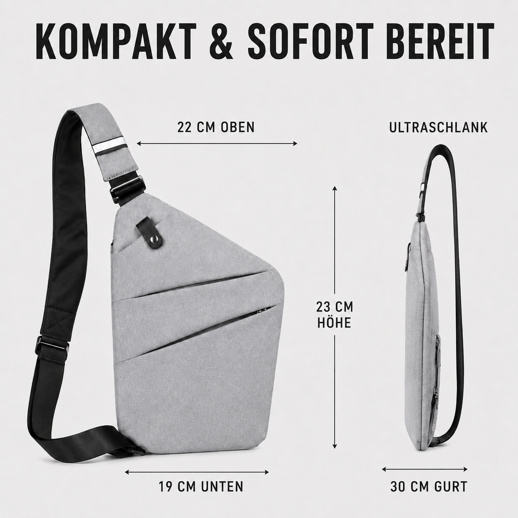 Antidiebstahl Crossbody Tasche Herren – StealthPack UltraSlim