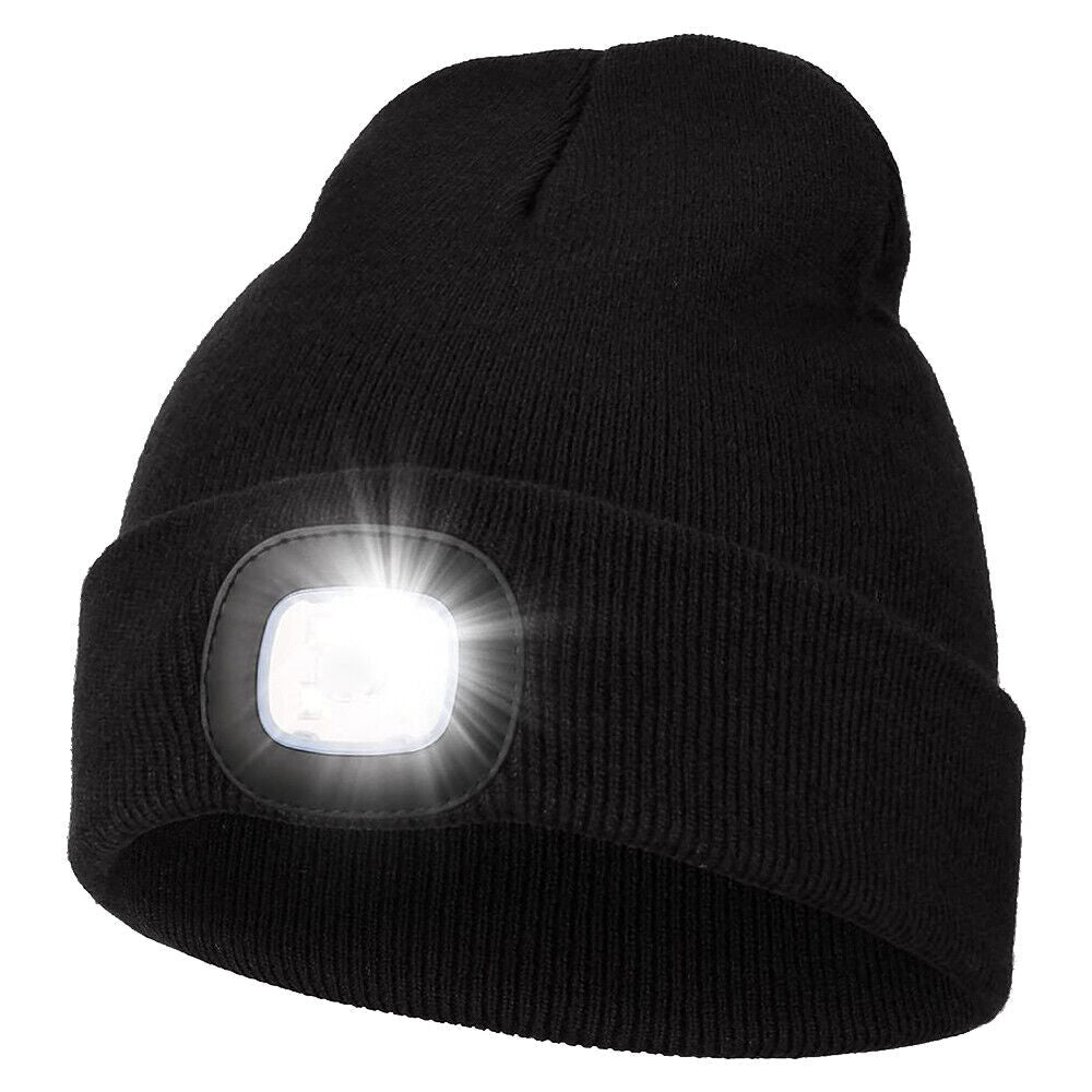 LED-Beanie-Mütze mit Licht
