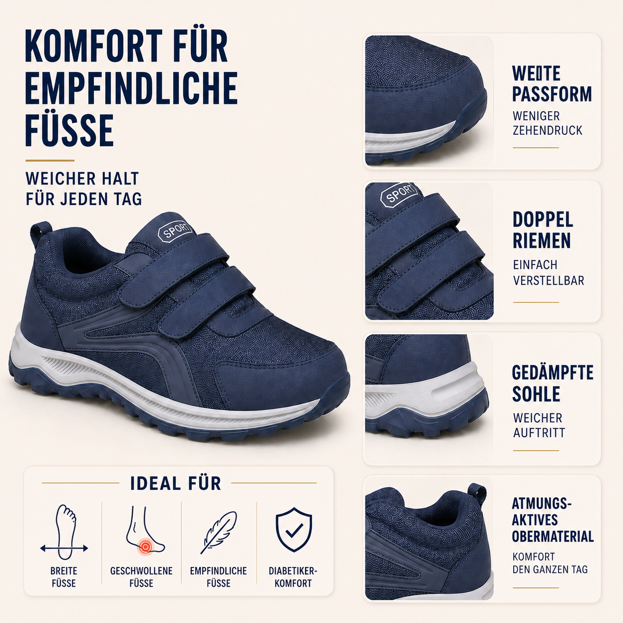Flexovan Weitpassform-Orthopädischer Gehschuh