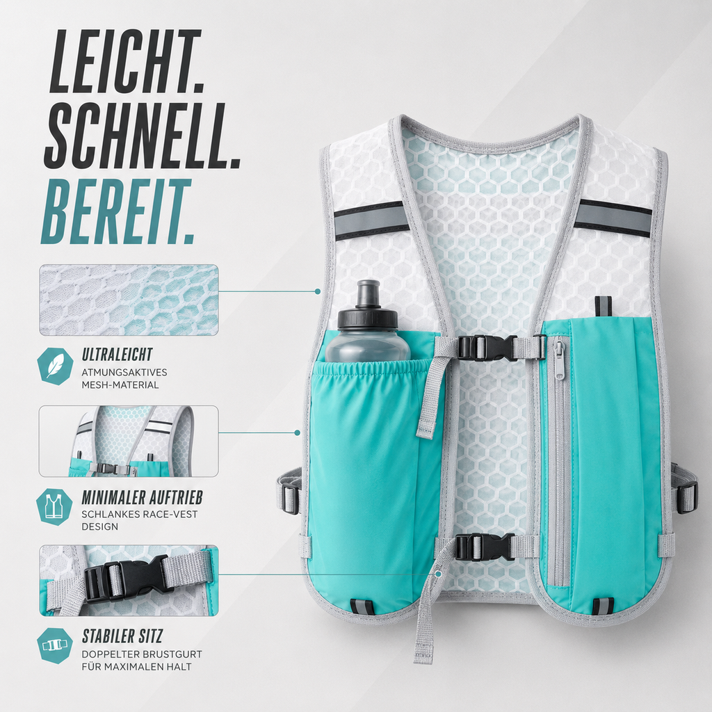 Vestrun Ultraleicht-Laufweste Hydration Pack