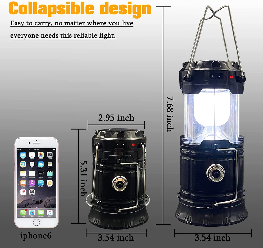 Camping-Laterne – wiederaufladbare LED-Laterne für Camping, Notfall & Überlebenssets