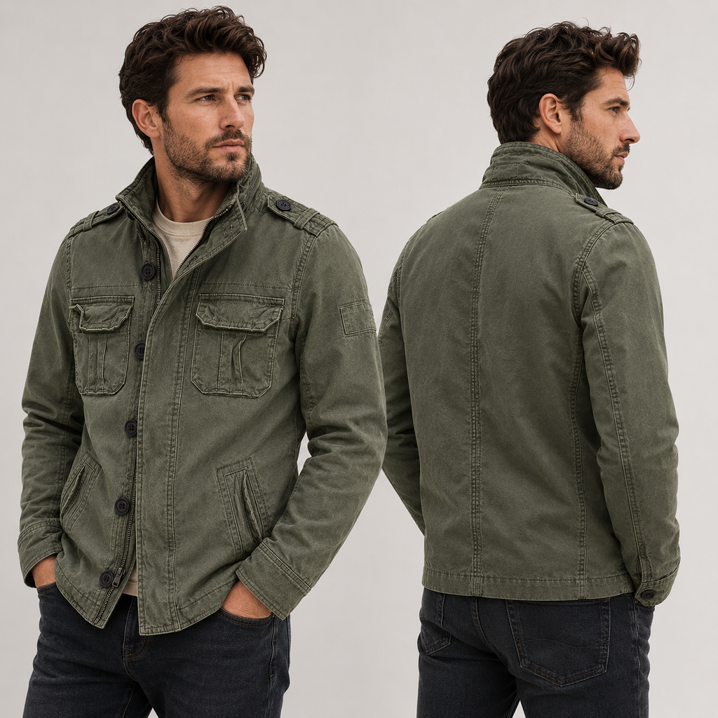 Cargo Jeansjacke mit Mehrfach-Taschen & Robustem Design – UrbanTrail Jacket