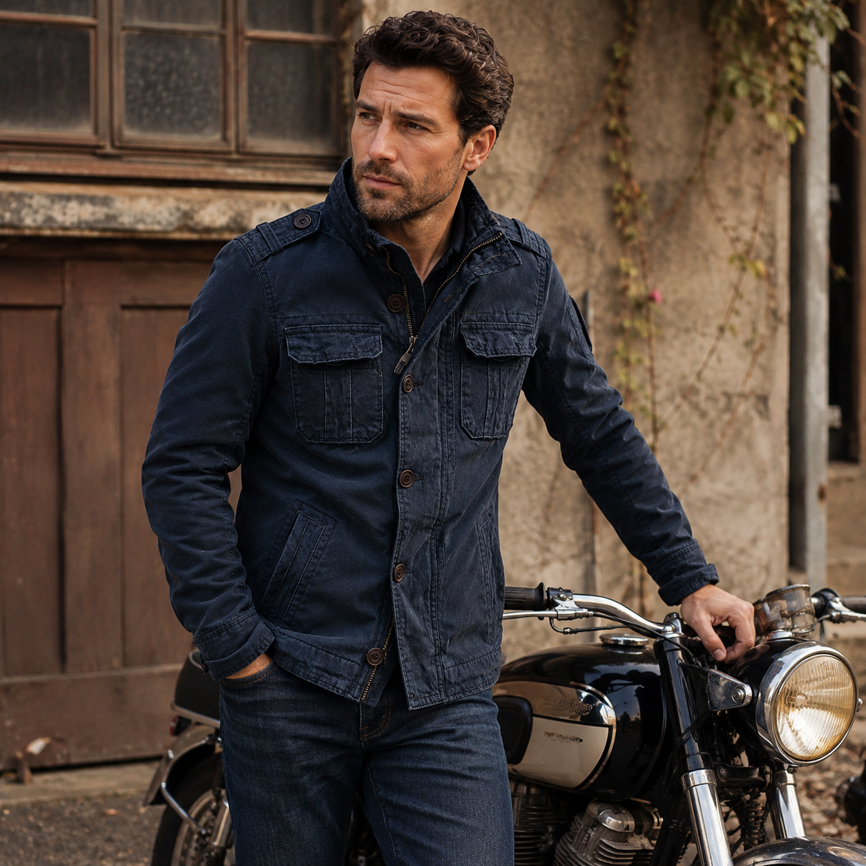 Cargo Jeansjacke mit Mehrfach-Taschen & Robustem Design – UrbanTrail Jacket