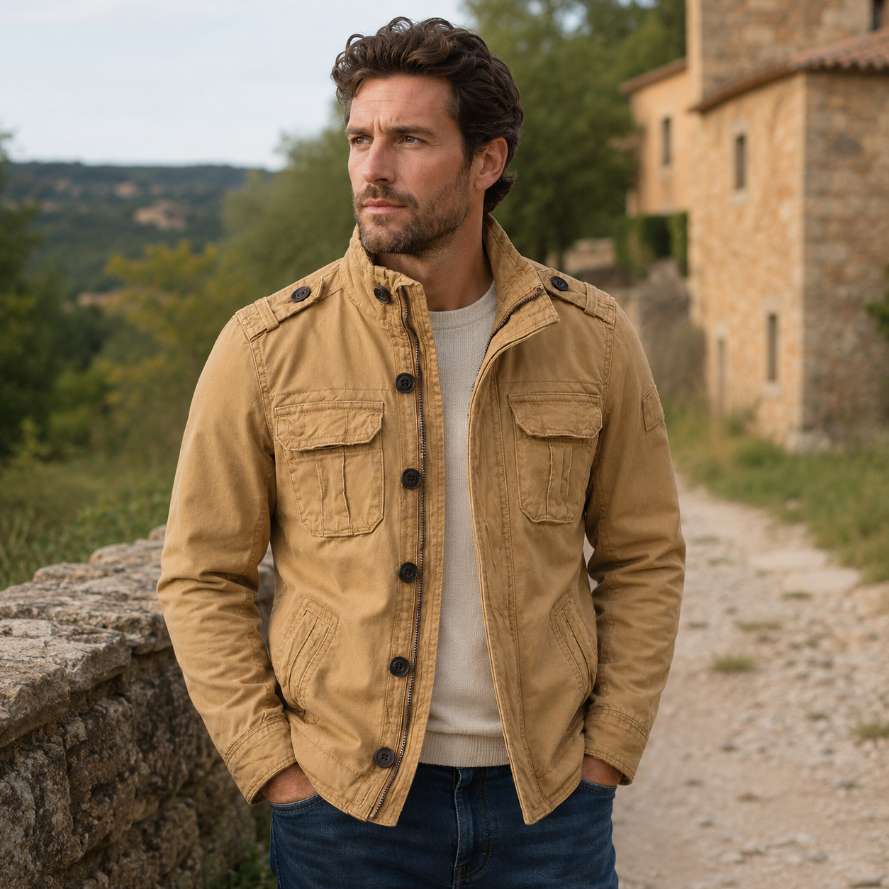 Cargo Jeansjacke mit Mehrfach-Taschen & Robustem Design – UrbanTrail Jacket