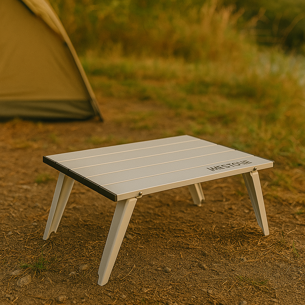 Tragbarer Aluminiumtisch für Camping & Wandern – FaltTisch Kompakt