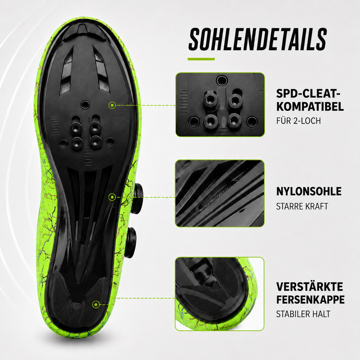 Tracknix SPD-kompatible Mountainbike-Radschuh