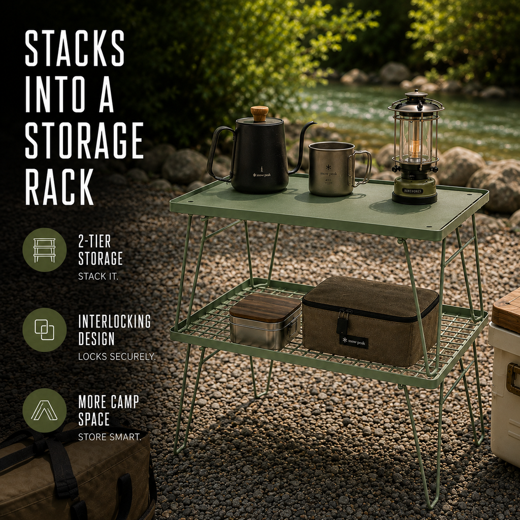 Stackly Klappbarer Stapelbarer Outdoor-Campingtisch