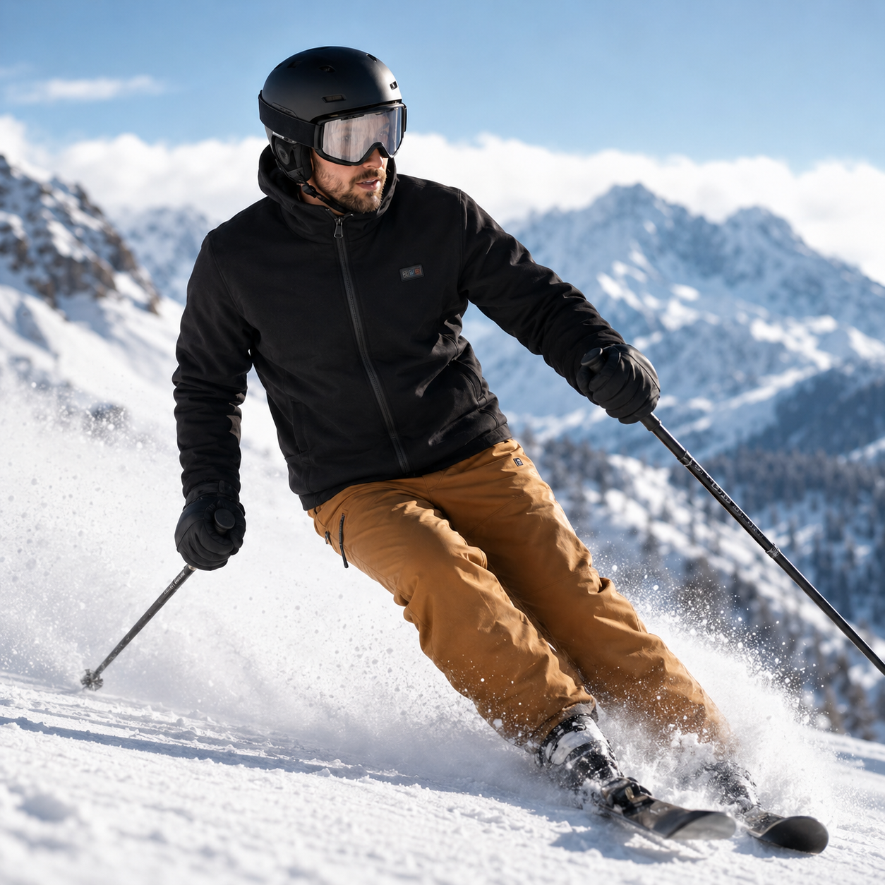 Beheizt Jacke mit 8 Heiz-Zonen & Fleece-Futter – ThermoCore Pro
