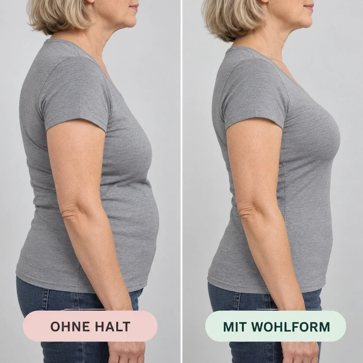 WohlForm - Der bügellose 4-Zonen-Push Up-BH für bessere Haltung