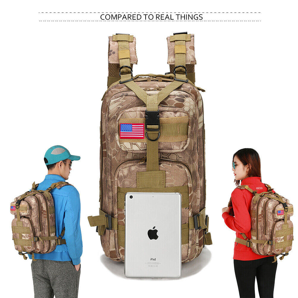 30L Militär-Tactical-Rucksack – wasserdichter Outdoor-Rucksack für Wandern, Camping & Überleben