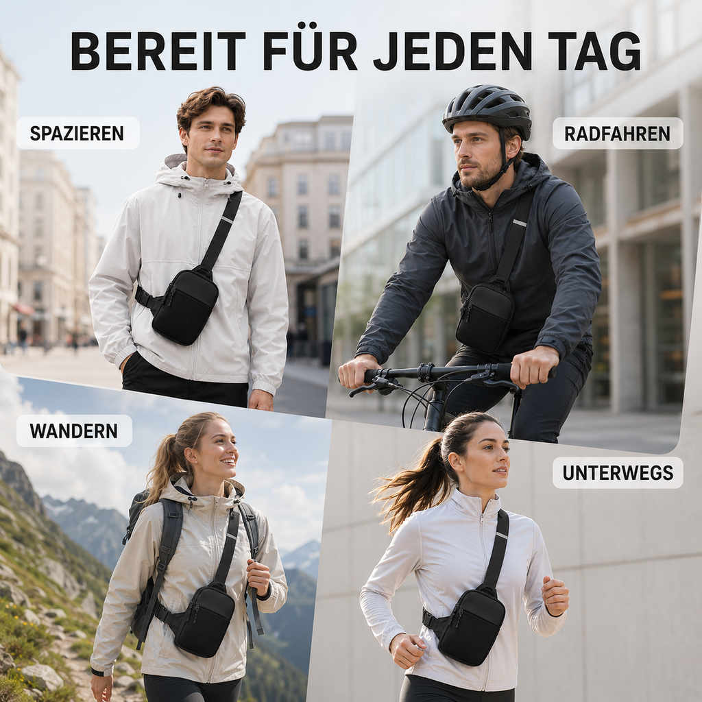 Crossbody Umhängetasche Wasserabweisend – KompaktFlex