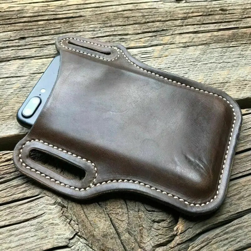 Leder-Handyholster für Herren – Gürtelclip-Handytasche