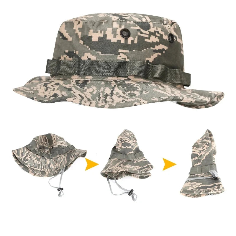 Tactical-Camouflage-Buschhut – Militärstil für Outdoor