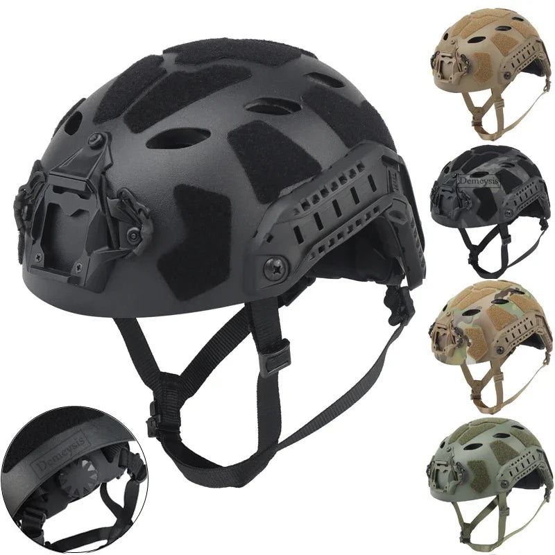 Leichter Tactical FAST-Helm mit Nachtsicht-Halterung & Seitenschienen