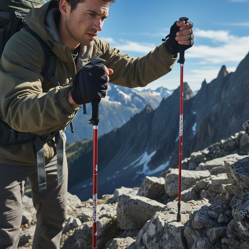snoutatelier | Faltbare Nordic-Walking-Stöcke für Stabilität