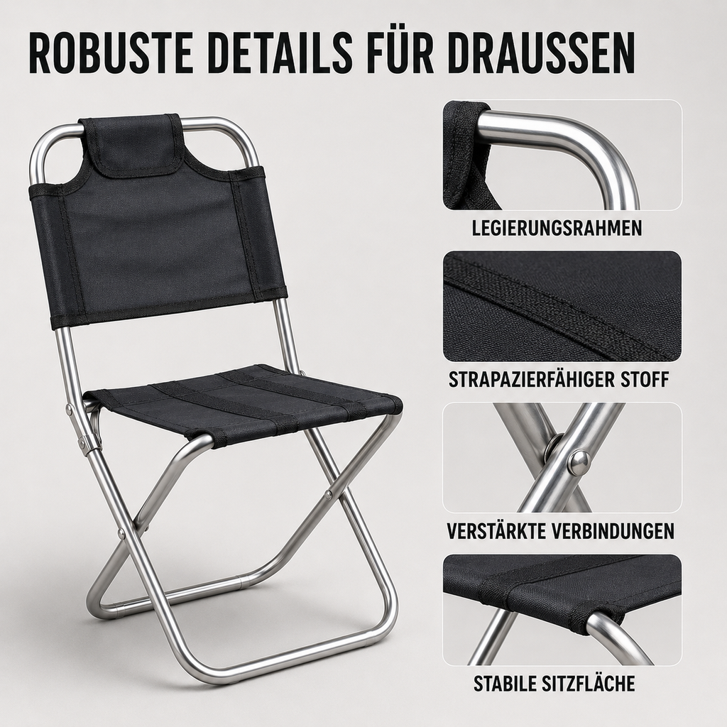 Faltbarer Campingstuhl ultraleicht – TrekLite