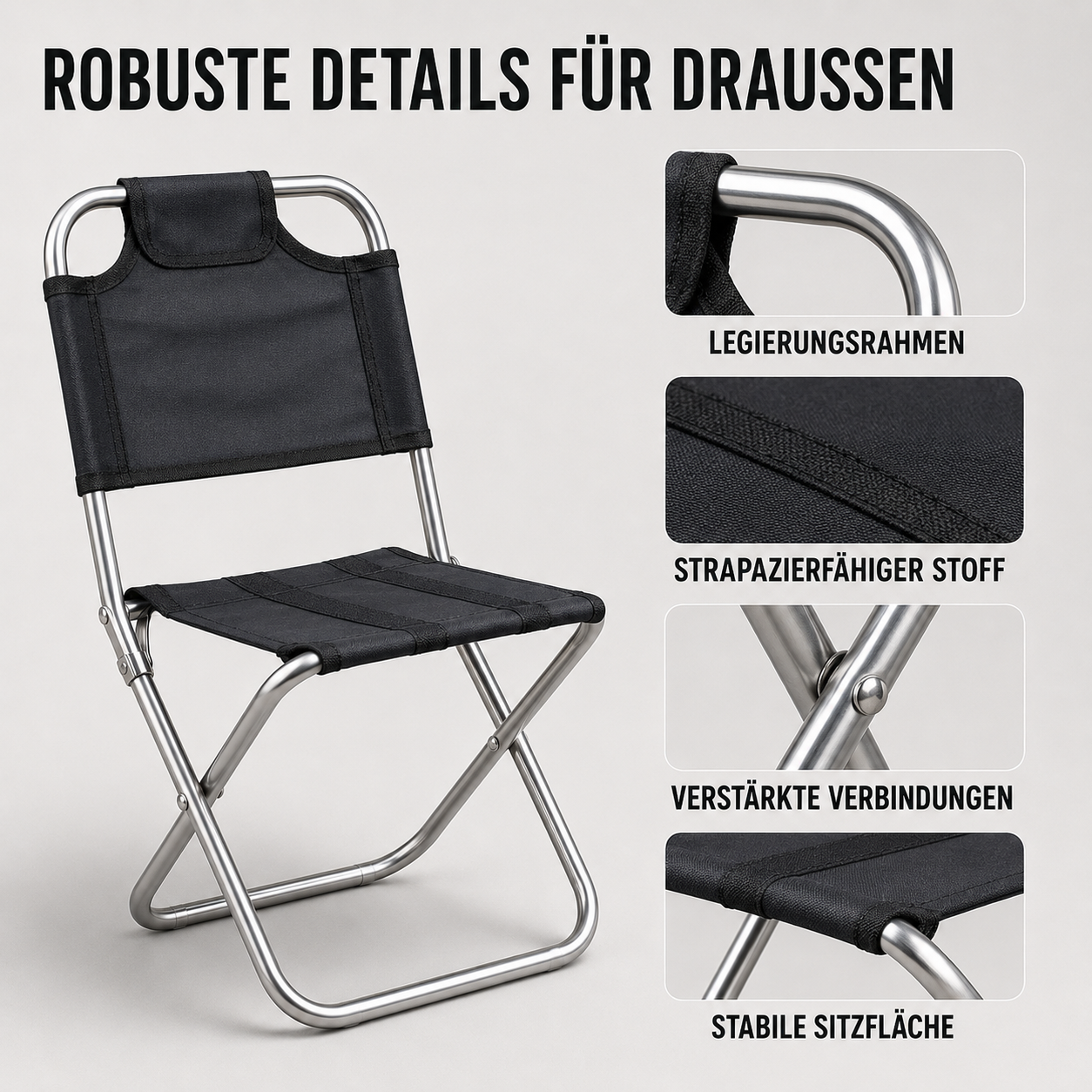 Faltbarer Campingstuhl ultraleicht – TrekLite