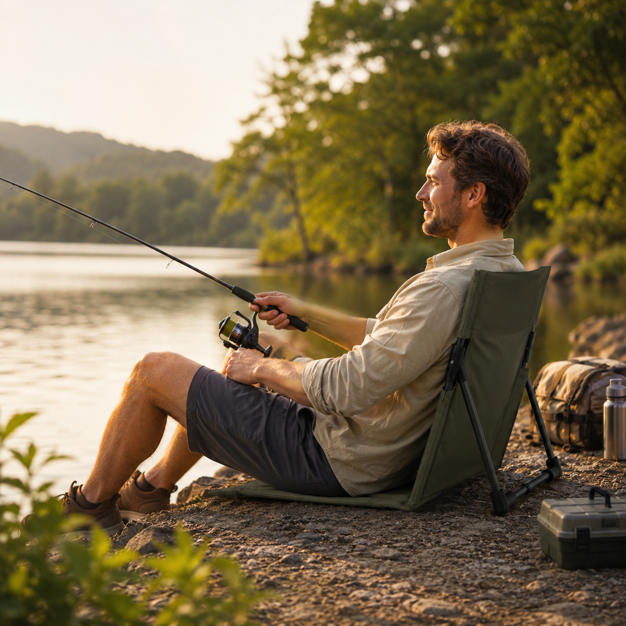 Faltbarer Outdoorstuhl ultraleicht & kompakt – LiteRest Campingstuhl