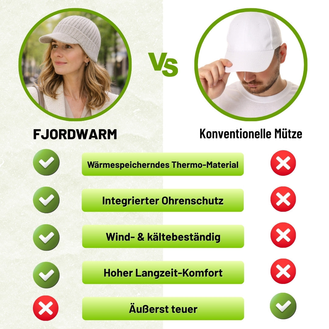 Fjordwarm – Skandinavische Mütze mit warmem Ohrenschutz