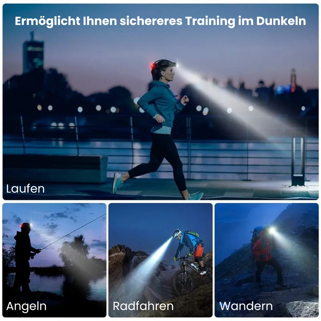 LED Stirnlampe wiederaufladbar – FokusBeam 1000