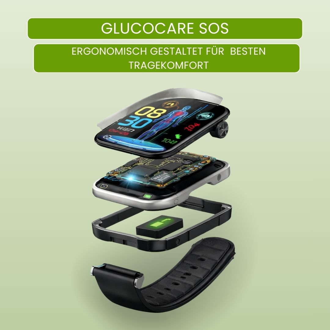 GlucoCare SOS – Sicherheitsuhr mit SOS-Alarm und Sturzerkennung