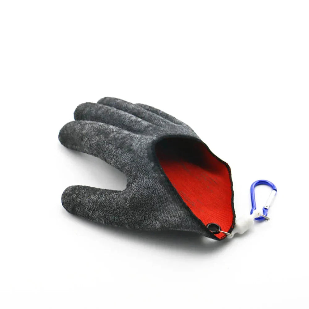 Vollfinger-Angelhandschuhe mit Magnetverschluss und rutschfestem Latex