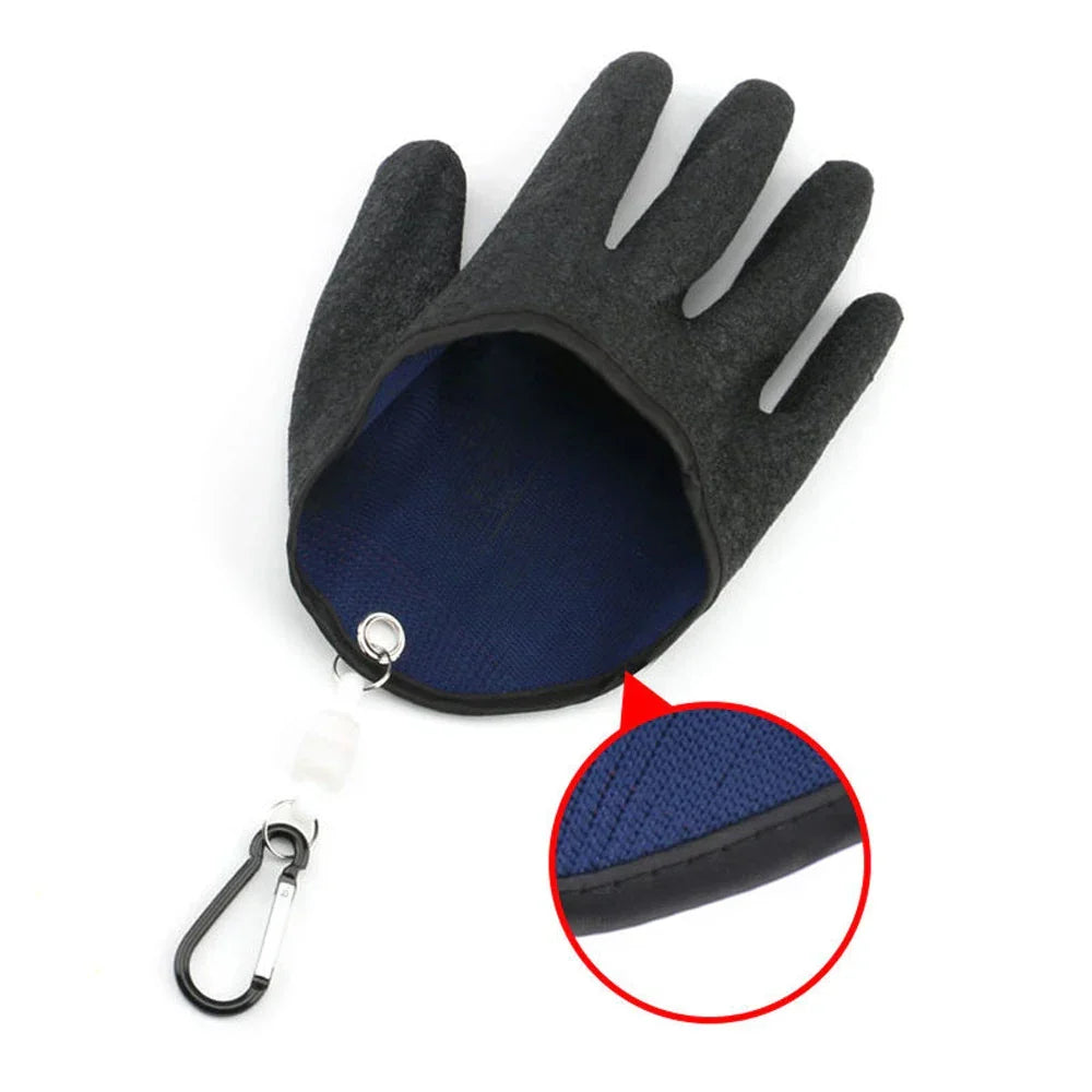 Vollfinger-Angelhandschuhe mit Magnetverschluss und rutschfestem Latex