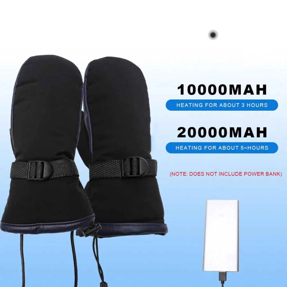 USB-Heizhandschuhe wasserdicht für Ski und Wandern