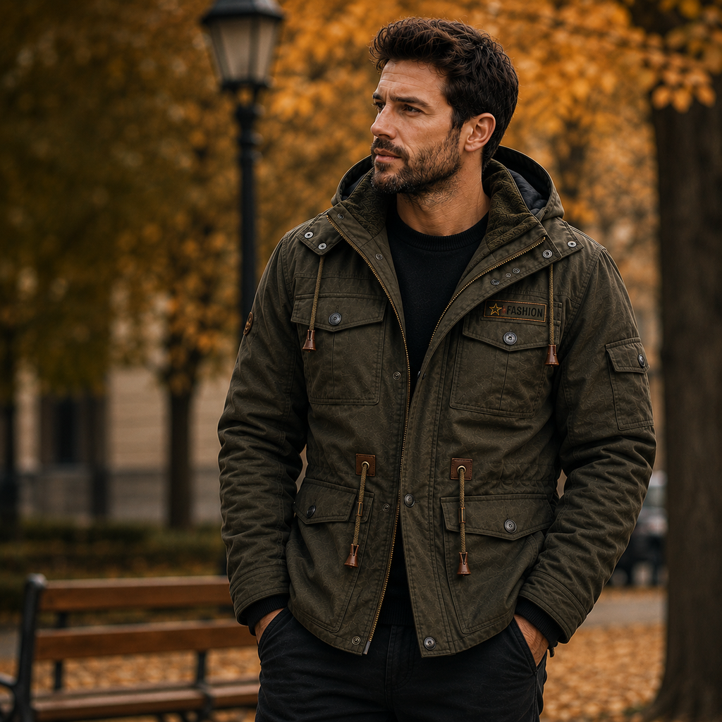 Herren Übergangsjacke mit warmem Futter & Multitaschen – UrbanTrek Jacket