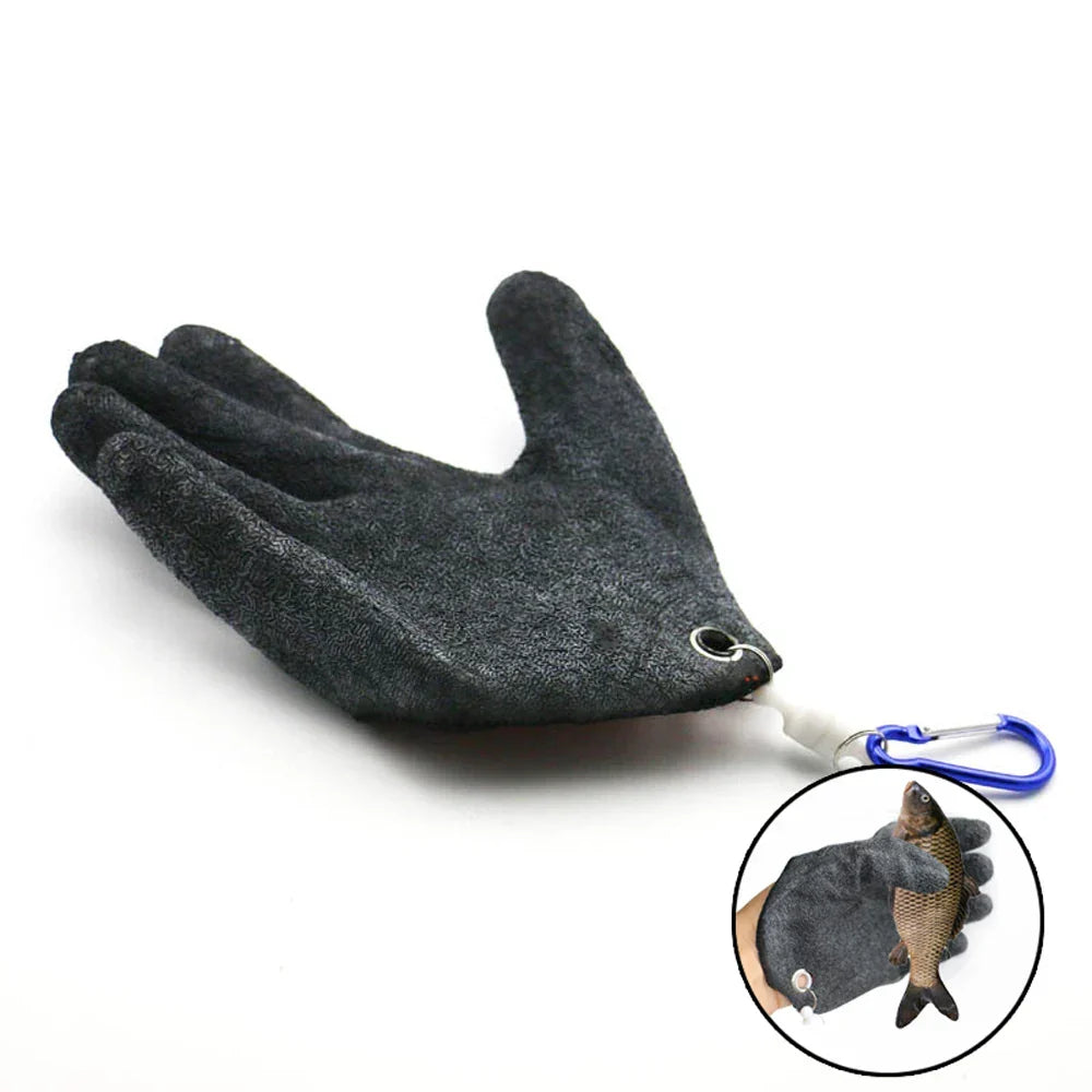 Vollfinger-Angelhandschuhe mit Magnetverschluss und rutschfestem Latex