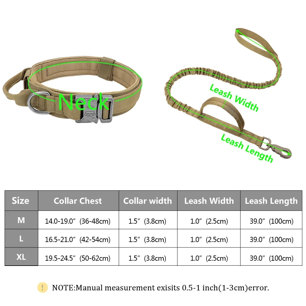 Tactical Hundehalsband & Leinen-Set