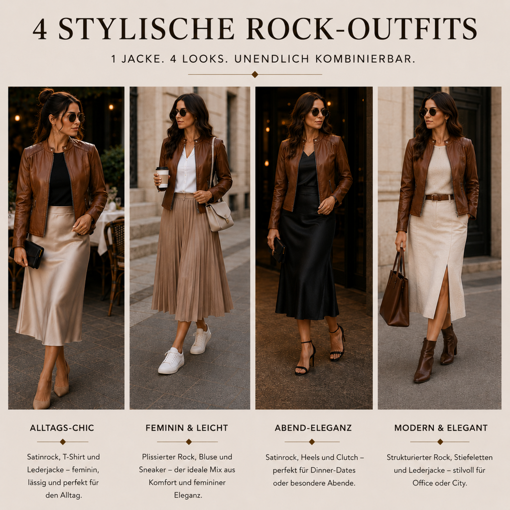 Kunstlederjacke Damen – Figurbetonte Jacke mit Stehkragen & Reißverschluss | Eleganza Jacket