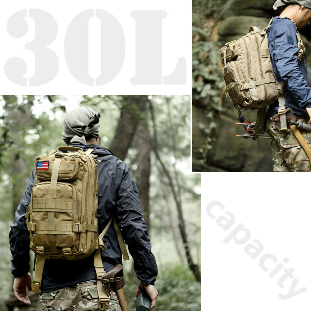 30L Militär-Tactical-Rucksack – wasserdichter Outdoor-Rucksack für Wandern, Camping & Überleben