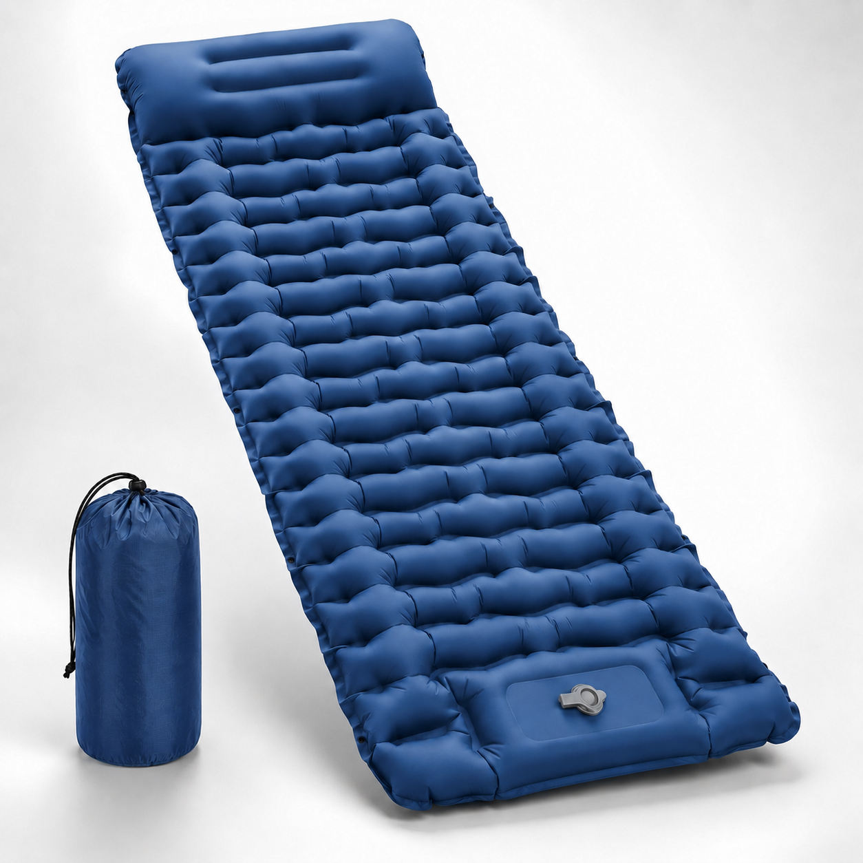 Luftmatratze mit integriertem Kissen & Pumpe – HikeRest DeepSleep
