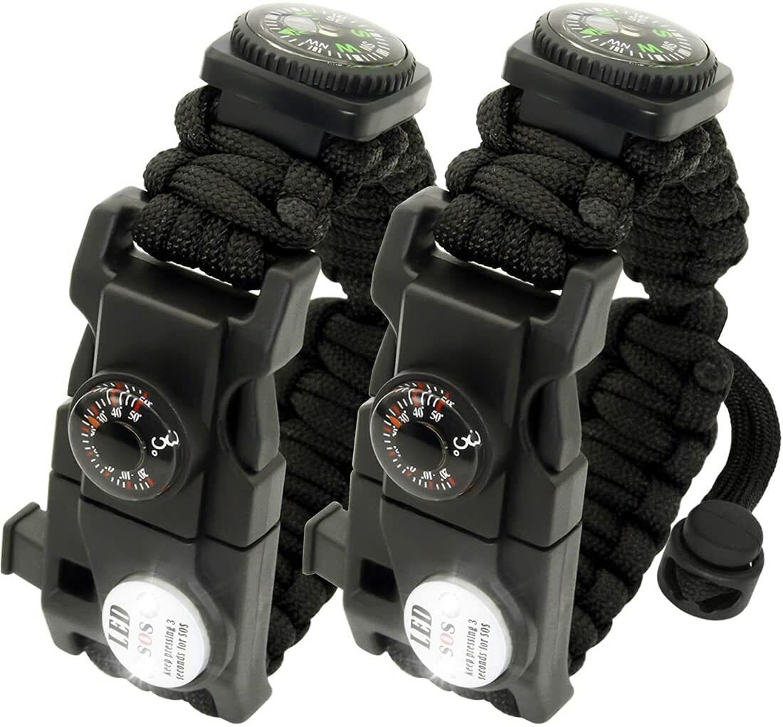 20-in-1 Überlebens-Paracord-Armband – verstellbares Ausrüstungsset