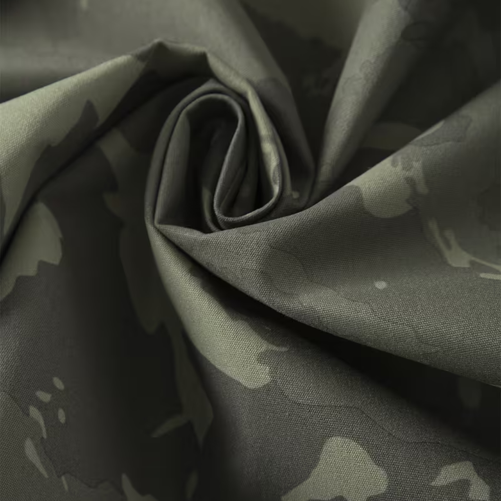 Herren Camo-Windbreaker – leichter Anorak mit Kapuze, Half-Zip