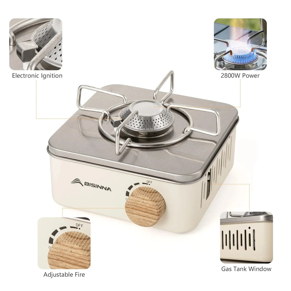 Mini-Faltcamping-Kocher – tragbarer Gaskocher für Wandern & Outdoor-Kochen