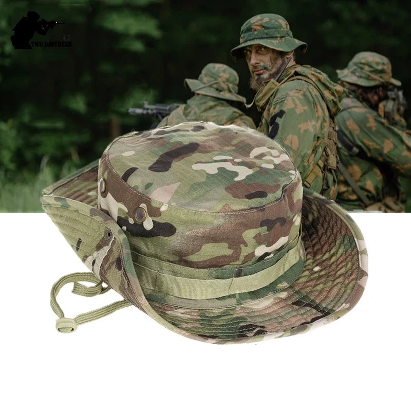 Tactical-Camouflage-Buschhut – Militärstil für Outdoor