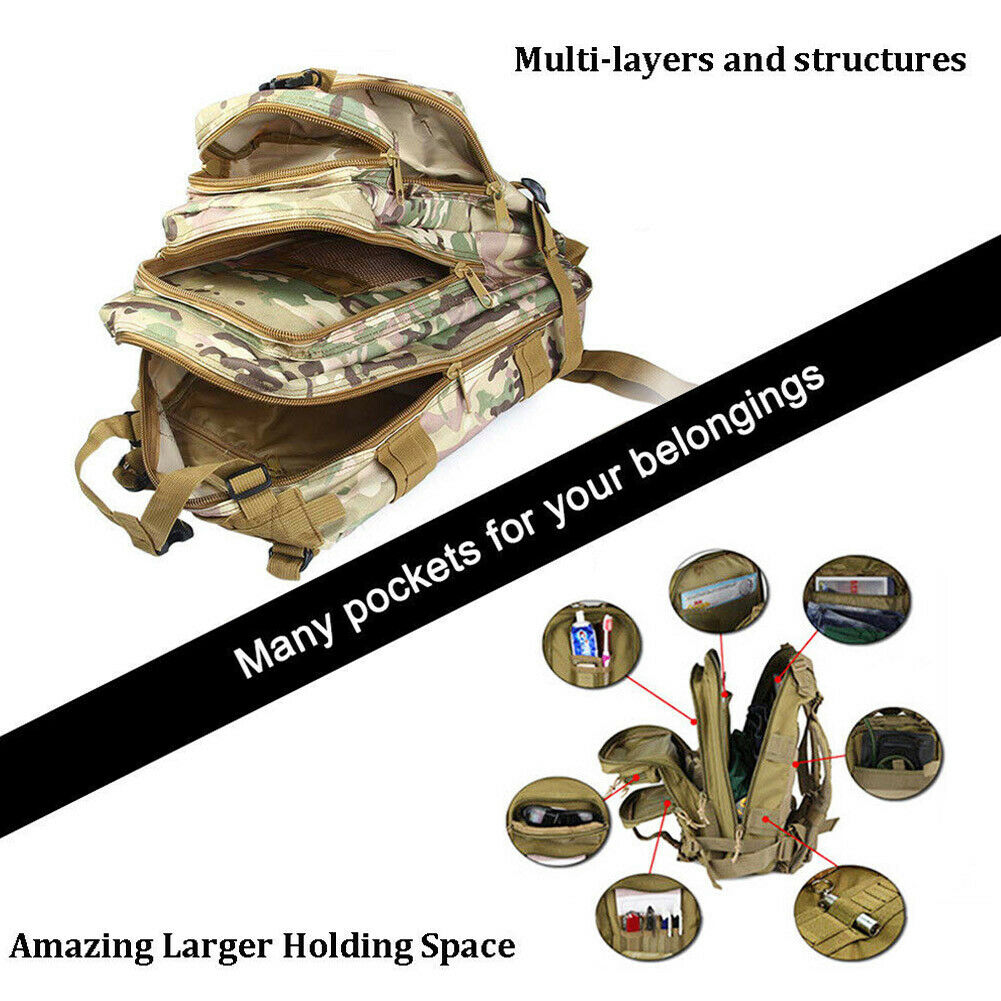 30L Militär-Tactical-Rucksack – wasserdichter Outdoor-Rucksack für Wandern, Camping & Überleben