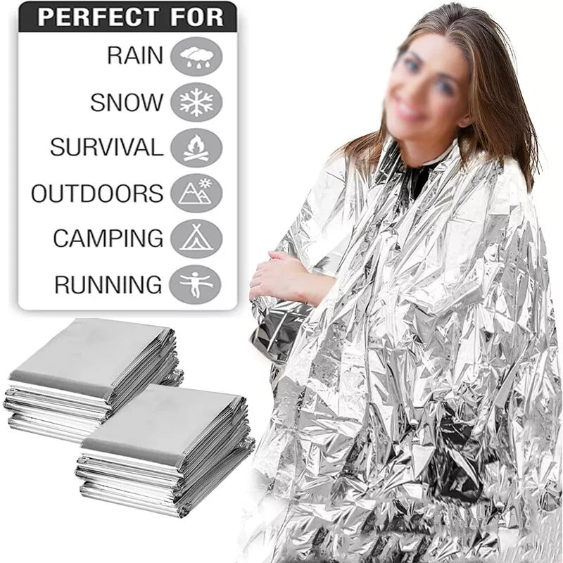 Notfall-Rettungsdecke – isolierende Mylar-Decke, 210×130 cm