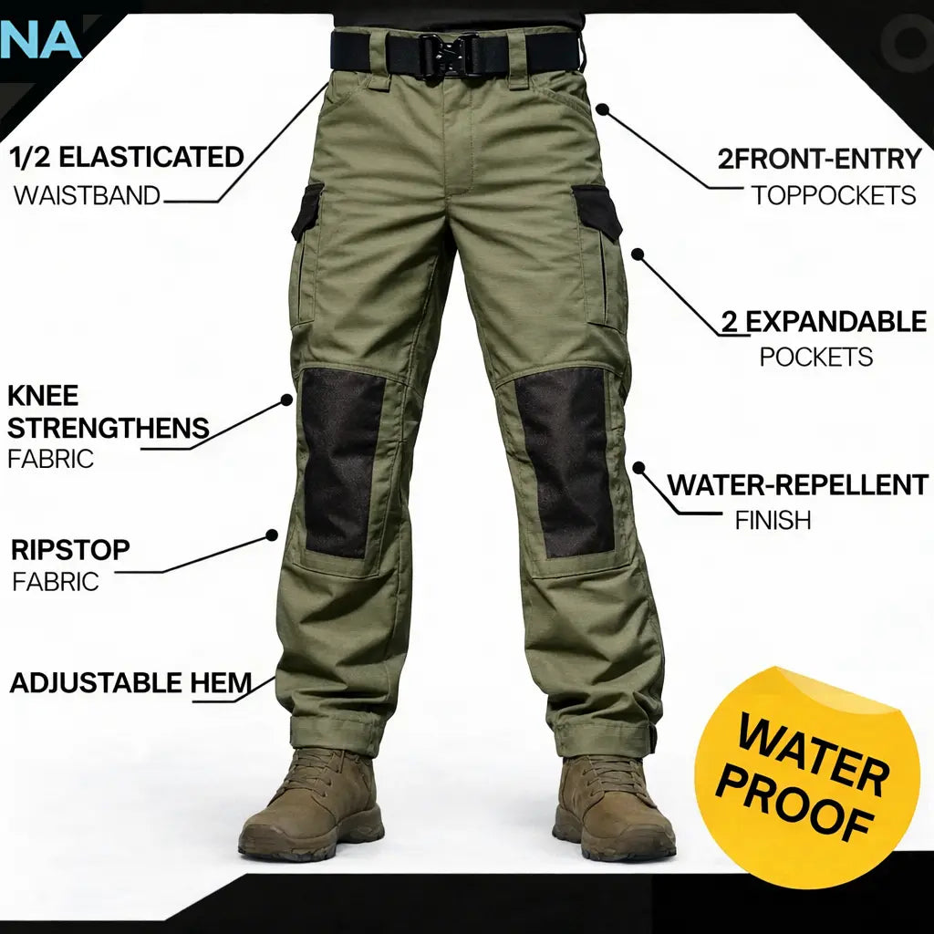 Herren Cargohose wasserdicht – Ripstop Tactical