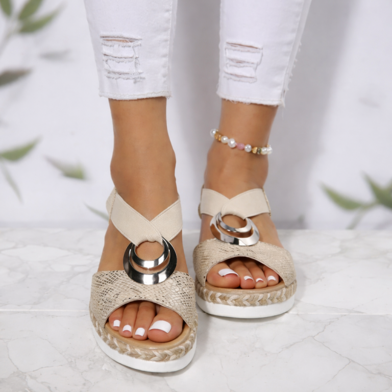 Damen-Komfortsandalen mit Fußgewölbestütze