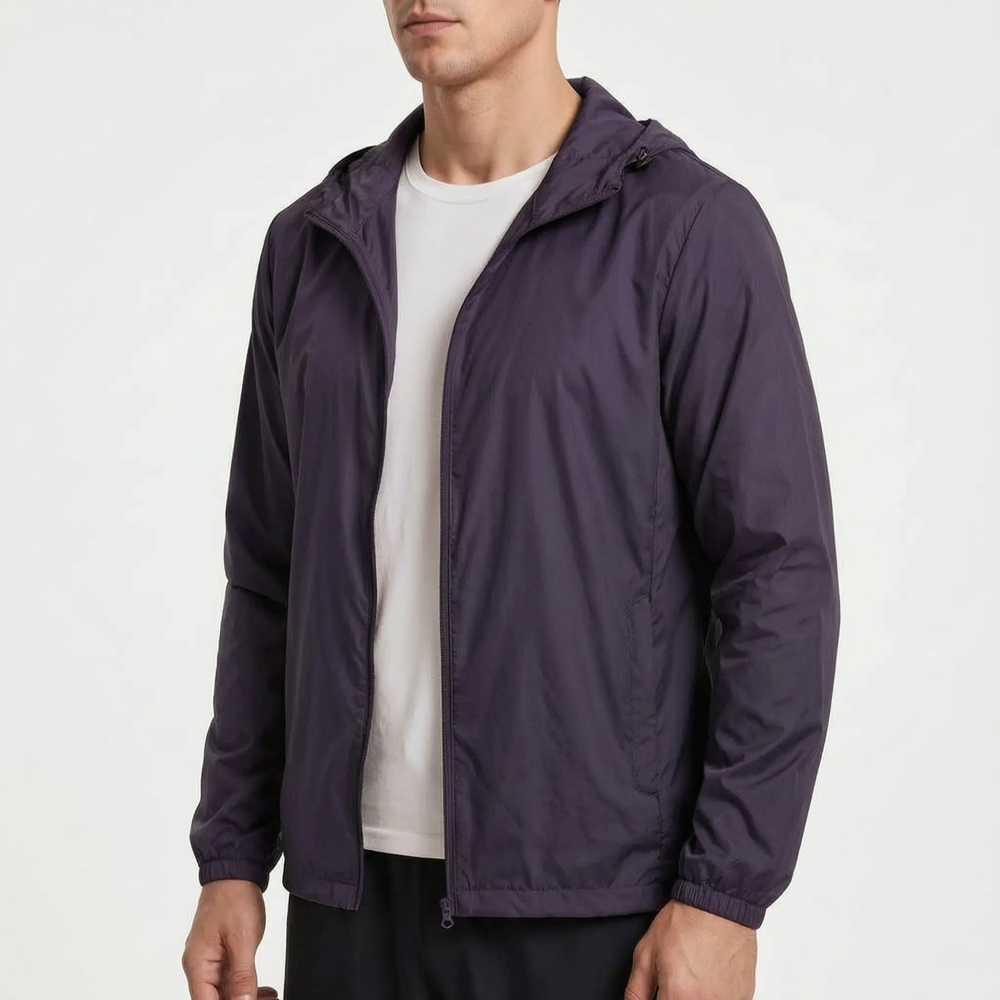 AeroShield Leichte Kapuzen-Herren-Windjacke