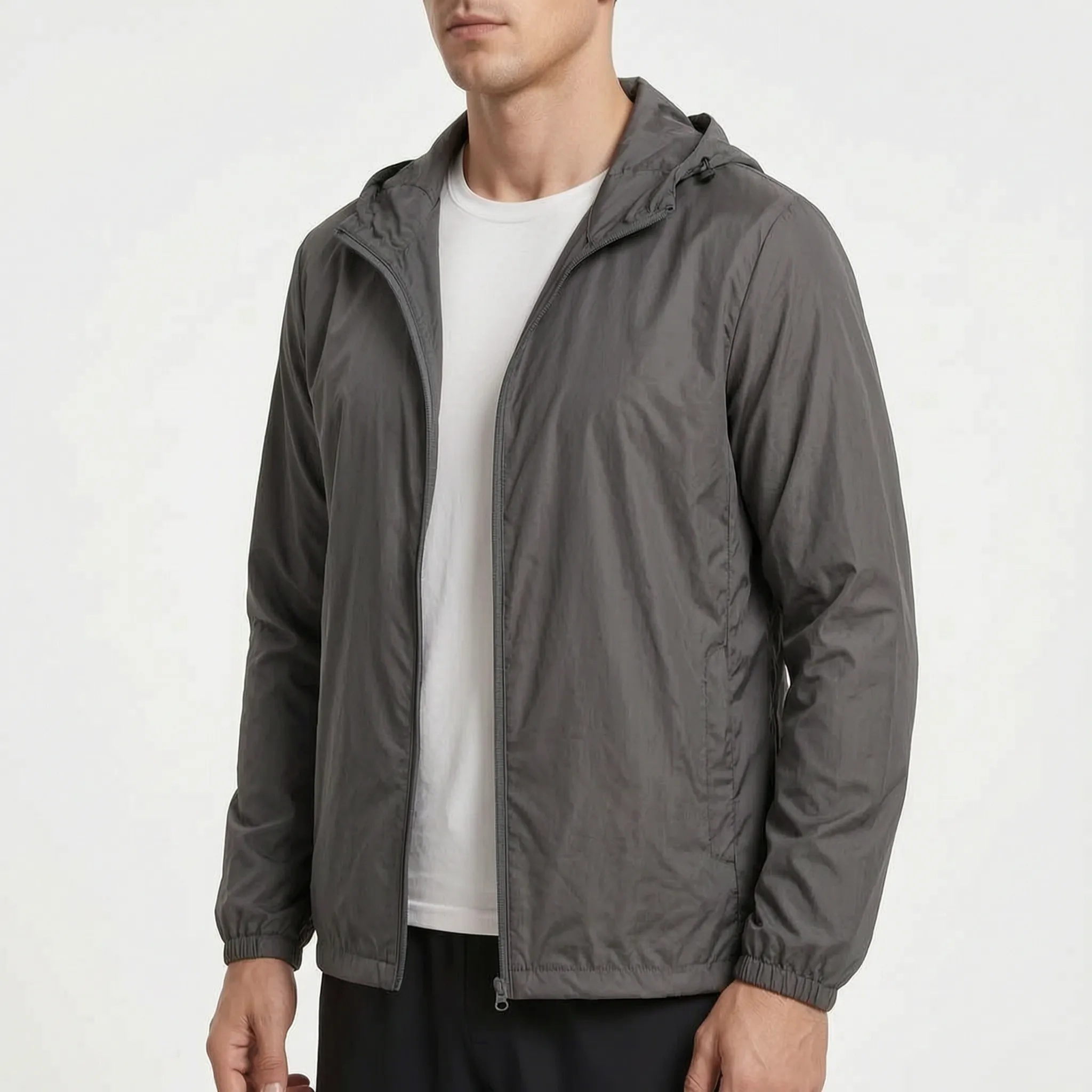 AeroShield Leichte Kapuzen-Herren-Windjacke