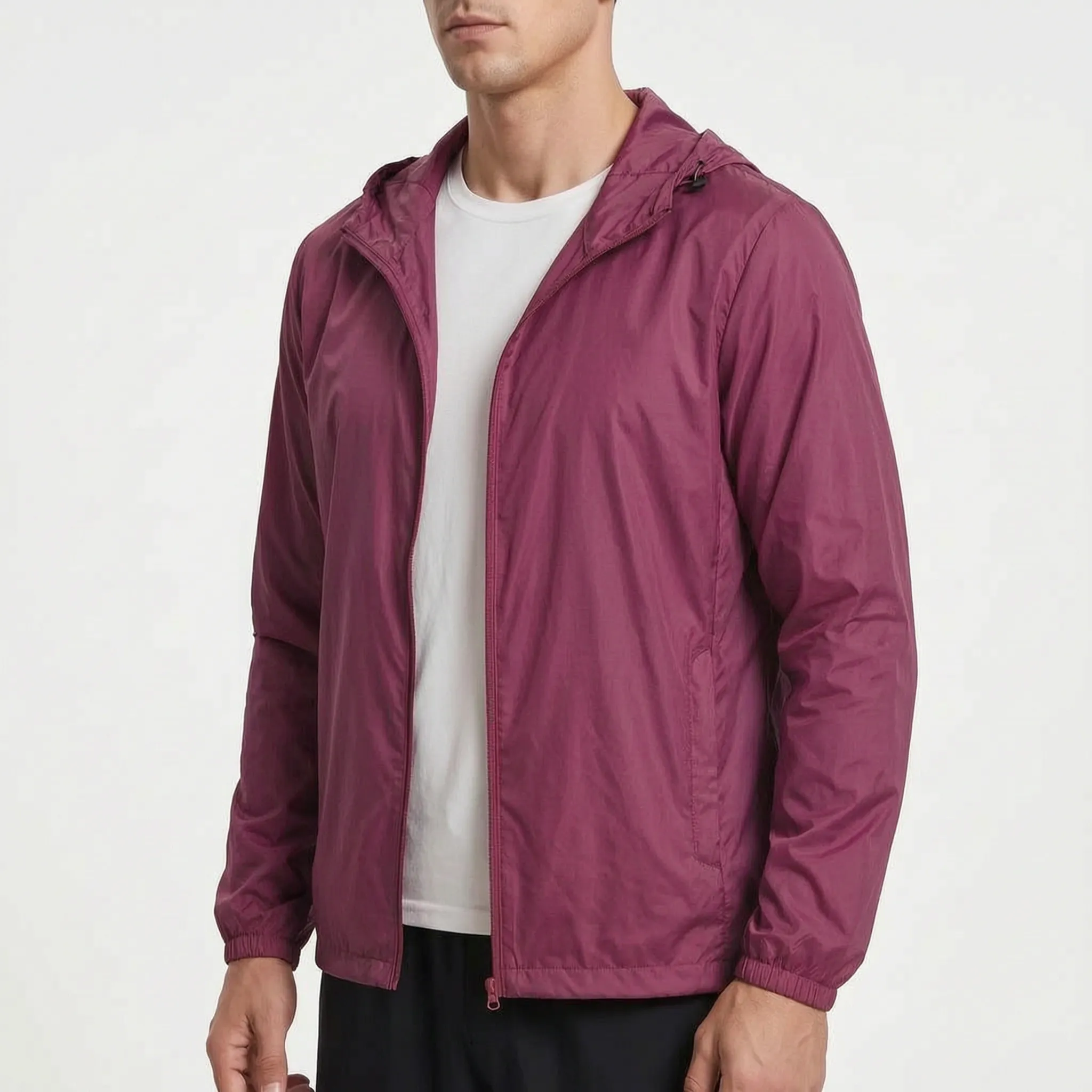 AeroShield Leichte Kapuzen-Herren-Windjacke