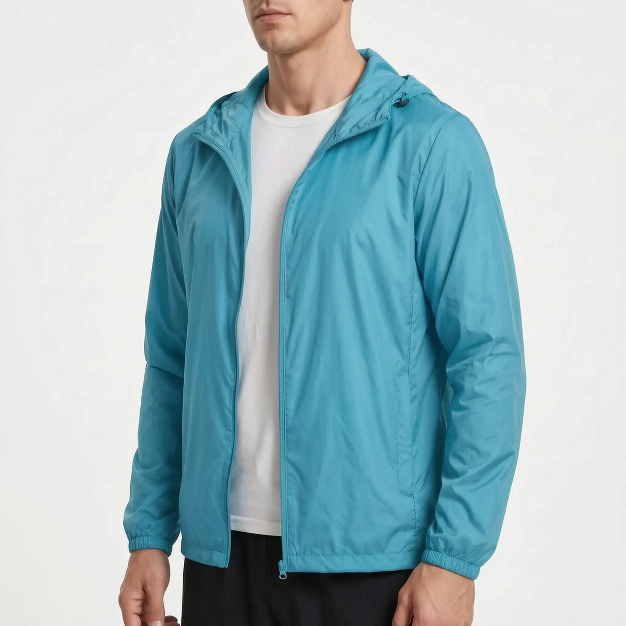 AeroShield Leichte Kapuzen-Herren-Windjacke