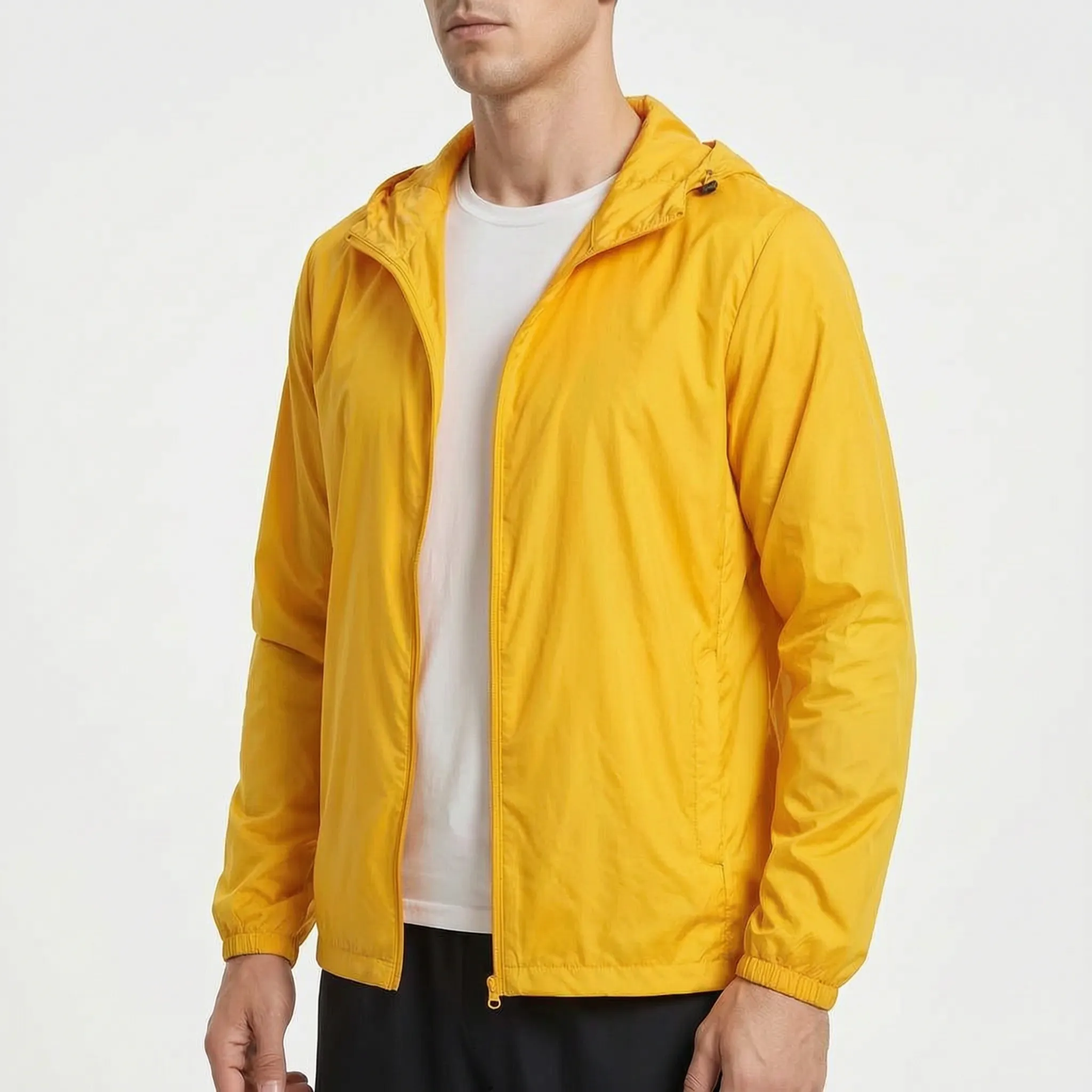 AeroShield Leichte Kapuzen-Herren-Windjacke