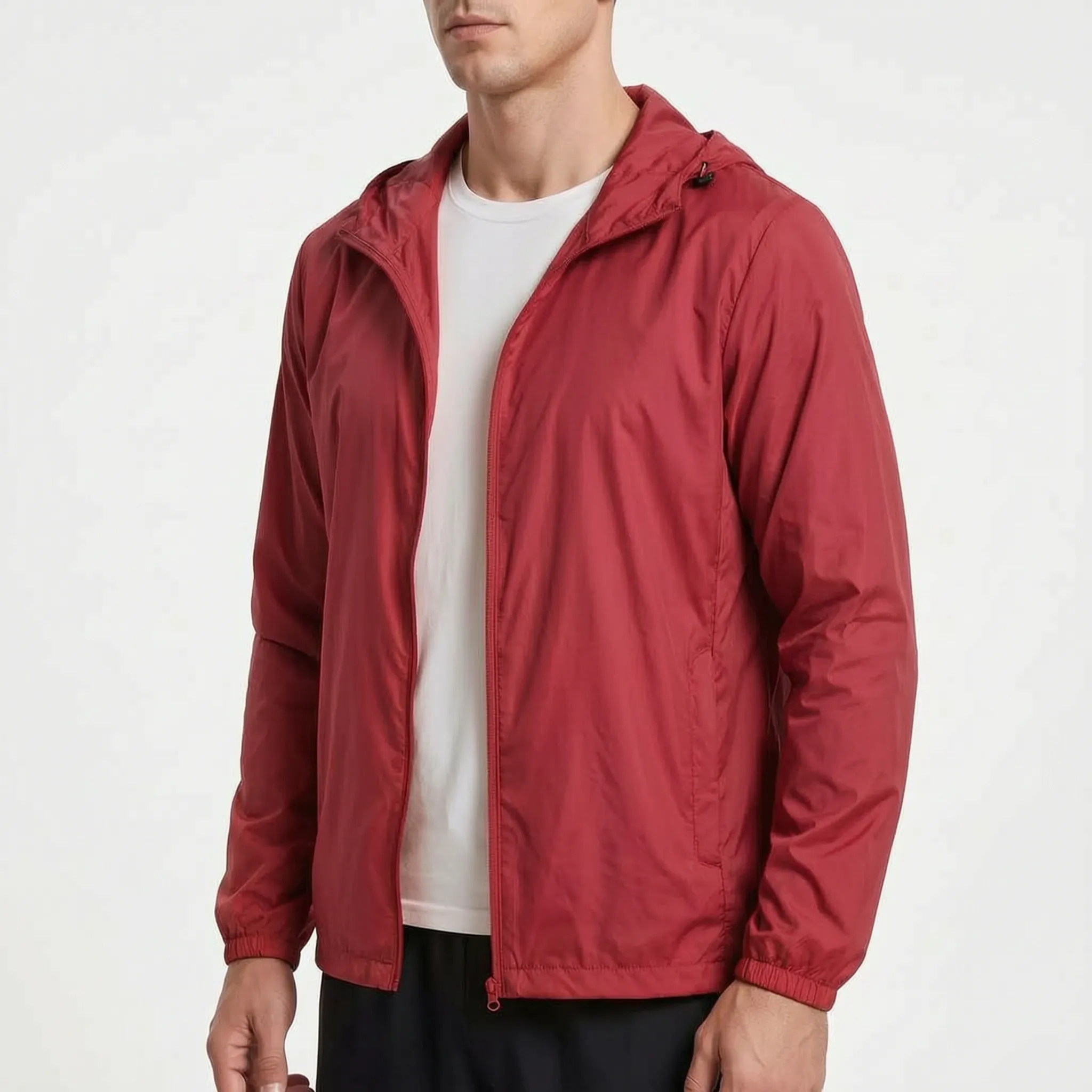 AeroShield Leichte Kapuzen-Herren-Windjacke