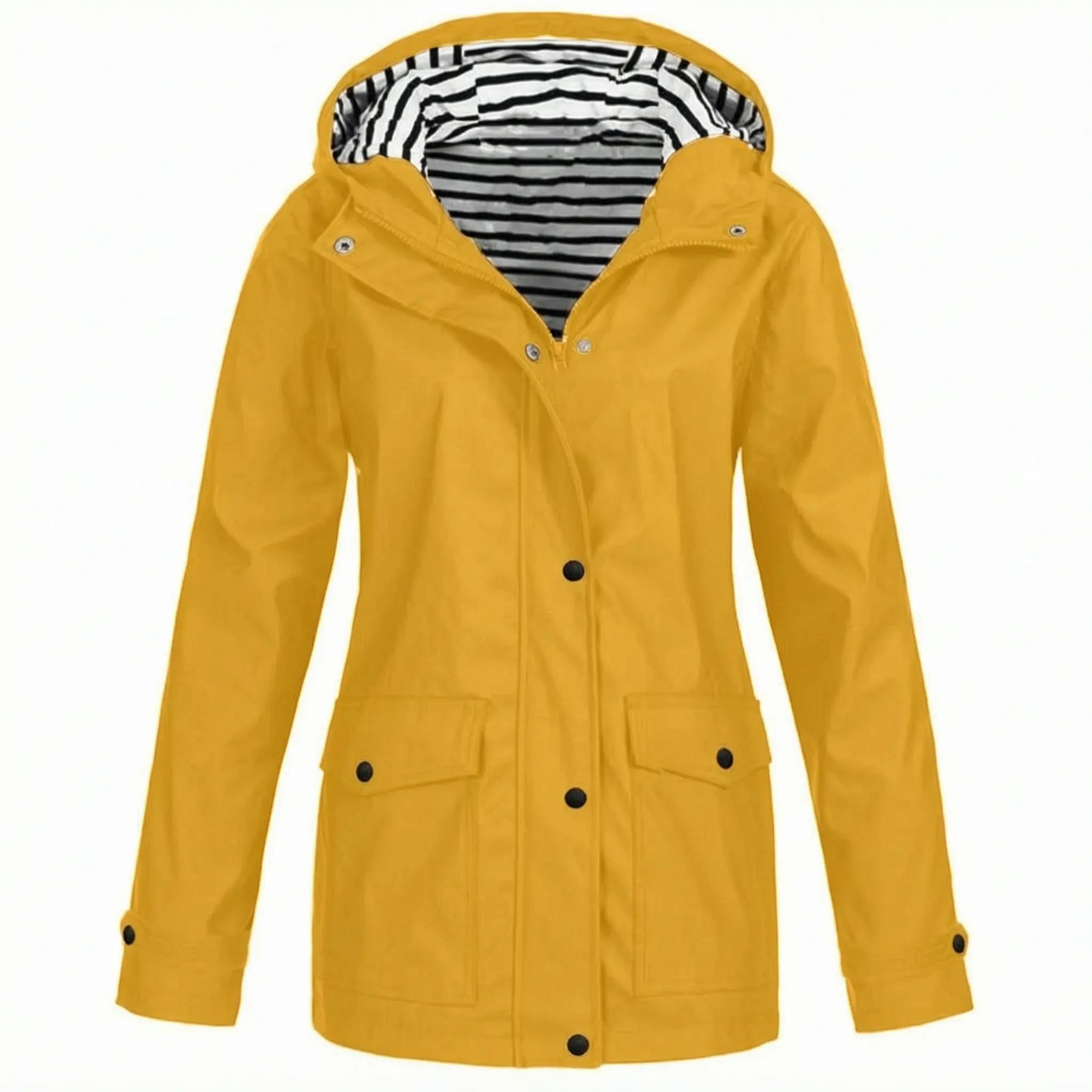 Aerojack Legere Kapuzenjacke Mit Streifenmuster