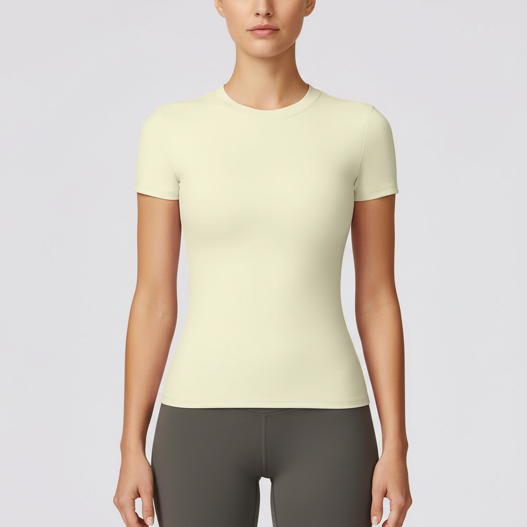 Aetherly Slim-Fit Kurzarm-Top